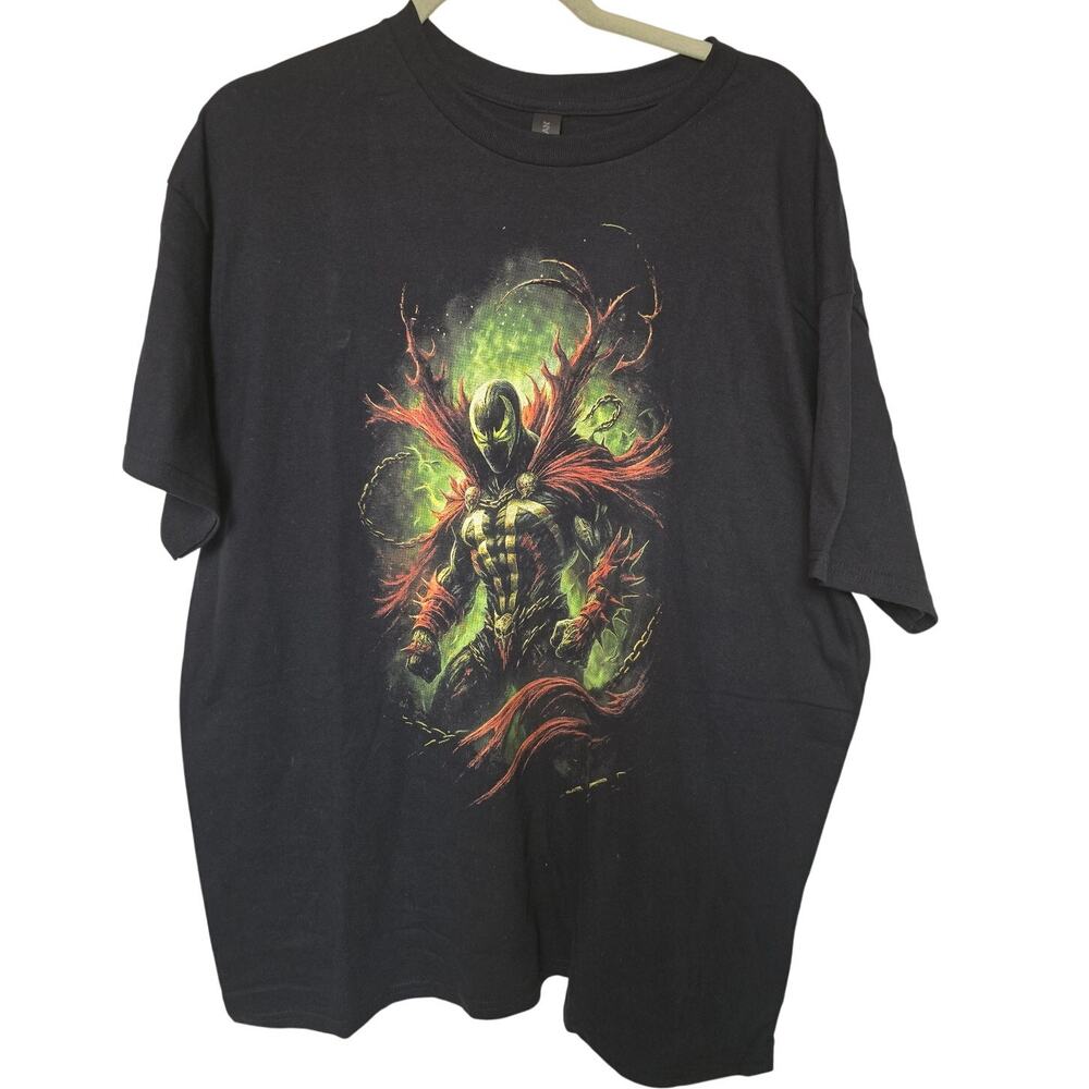 Spawn Todd McFarlane Gildan Men’s XL Black Comic T-Shirt Al Simmons NEW